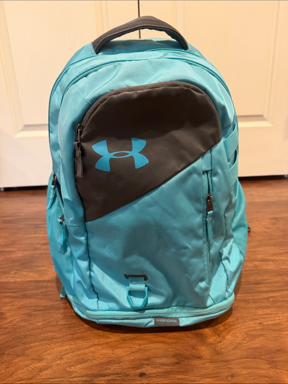 Under Armour Teal and Gray Men's Backpack with Logo